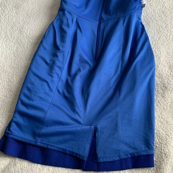 Kay Unger Dress Cobalt Blue Peplum Design Dress size 10 - Picture 13 of 16